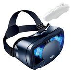 GGOOD VR Headset Virtual Reality Glasses for Android Phone New Goggles for Movies Compatible 5-7inch Soft & Comfortable Adjustable Distance Black