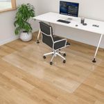 100pointONE Office Chair Mat for Hardwood Floor - 46" x 72" Clear Floor Protector Mat for Office Chair On Hardwood, Large Desk Chair Floor Mat for Home & Office, Easy Glide Plastic Chair Mat