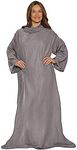 Snuggie- The Original Wearable Blanket That Has Sleeves, Warm, Cozy, Super Soft Fleece, Functional Blanket with Sleeves & Pockets for Adult, Women, Men, As Seen On TV- Light Grey