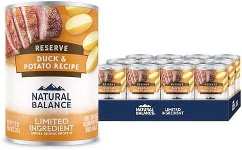 Natural Balance Limited Ingredient Adult Grain-Free Wet Canned Dog Food, Reserve Duck & Potato Recipe, 13 Ounce (Pack of 12)
