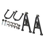Upper Lower Swing Arm Steering Kit, 350mm Front Suspension Shock Swing Arm Kit Replacement For GY6 110cc 150cc 200cc ATV 4 Wheels Quad Bike Go Kart