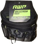 AWP Ballistic Nylon Electrician Tool Pouch | AWP Mini Electrician Tool Pouch | Black & Gray