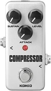 Compressor Guitar Pedal, Mini Effect Processor Fully Analog Circuit Universal for Guitar and Bass, Exclude Power Adapter - KOKKO (FCP2)