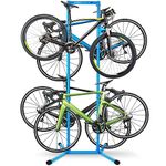 GOEHNER's 4 Bike Storage Rack Garage (Max. 240LBS), 4 Bicycle Indoor Standing Bike Rack, Height Adjustable for Road Mountain Bicycles