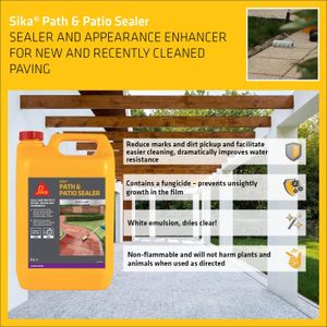 Sika Patio Seal 5L – Outdoor Paving Sealer for Stone & Concrete