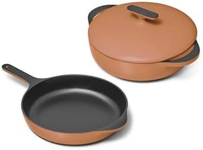 Caraway 10.5" Cast Iron Skillet and 3.5 qt Braiser Pan Duo
