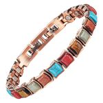 MagVIVACE Women Copper Magnetic Bracelet, Pure Copper Jewelry, Lymph Detox Bracelet