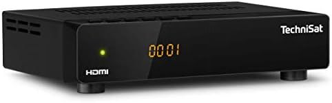 TechniSat HD-S 261 Compact Digital HD Satellite Receiver (Sat DVB-S/S2, HDTV, HDMI, USB Media Player, Pre-Installed Program List, Sleep Timer, Close Operation on Device, Remote Control) Black
