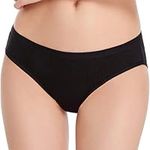 Absorbent Brief: Super Comfy Period Panties - Single Pack: Black - Small