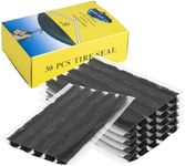 30 PCS Tire Plugs Heavy Duty, 4" X 0.24" Tire Repair Plugs, Rubber Safety Seal Tires Plug, Tires Repair Strings for Tubeless Puncture Car, RV, SUV, ATV, Motorcycle, Truck,Tractor (Black)