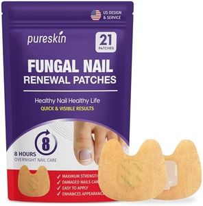 Extra Strength Toenail Fungus Treatment Patches: Nail Fungus Treatment for Toenail Fingernails - Nighttime Fungal Nail Patches Fungal Nail Repair - 21 patches