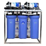 AQUA D PURE 25 LPH Commercial RO + UV Water Purifier with Double Pump Purification and Fully Automatic Function, TDS Adjuster, Blue