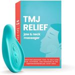 TMJ Relief Jaw Massager - Gentle Vibration for TMJ Massage Tool, Ergonomic Design, Waterproof, Soft Silicone for Soothing Pain, Tension, Stiffness, and Headaches