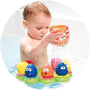 TOMY Toomies Bath Octopals Floating Bath Toys, Pack of 8, Multicolour