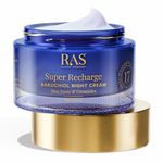 Ras Luxury Oils Super Recharge Night Cream with Bakuchiol (Natural Retinol) & Peptides| Anti-aging Formula | Hydrates & Strenghten Skin Barrier | Reduces Fine Lines & Wrinkles | Luxury Skincare | 15gm