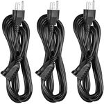 Aurum Cables 6 Feet Extension Cord ,16AWG Electrical Power Cord, SJTW NEMA 5-15P to NEMA 5-15R - ETL Listed - 3 Pack