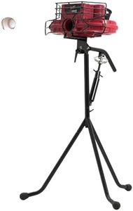 Furlihong 737BH Dual-Wheel Baseball Pitching Machine, Up to 95 MPH, Side-to-Side & Up/Down Angle Adjustment, Curveballs & Fastballs for Pro Players, Coaches, Adults & Youth (Red)