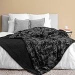 PAVILIA Faux Fur King Bed Blanket T