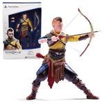 PlayStation God of War Ragnarok, 6” Atreus Action Figure with 4 Accessories, The Shapes Collection, for PS5 Fans & Collectors Ages 17+