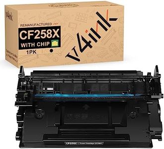 v4ink 58X CF258X with Chip Remanufactured Toner Cartridge Replacement for HP 58X CF258X 58A CF258A Toner Black for HP Pro M404dn M404dw M404n MFP M428fdw M428fdn Enterprise M430f M406dn Printer