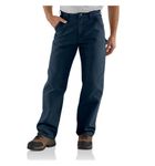 Carhartt Men's Washed Duck Work Dungaree Pant - Black - 44 x 30