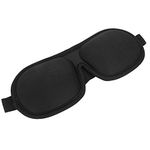 Sleep Mask for Men & Women, 3D Shade Cover Sleep Eyepatch Blindfold Shield for Travel & Sleeping & Nap, Soft Comfort Eye Shade Cover, Black