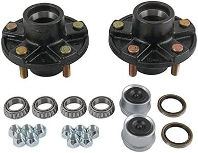 JDMSPEED New 2 Trailer Idler Hub Kits 5 on 4.5" Replacement for 2000 lbs Axle 1-1/16" Bearings