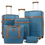 Joyway Luggage 3 Piece Luggage Sets Hardside Expandable Carry On Suitcase Set with Spinner Wheel, Lightweight Rolling Suitcase with TSA Lock (Navy, 5 Piece Set)