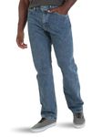 Wrangler Authentics Men's Classic 5-Pocket Relaxed Fit Cotton Jean, Vintage Stonewash, 42W x 28L