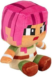 JINX Minecraft Dungeons Mini Crafter Adriene Plush Stuffed Toy, Multi-Colored, 4.5" Tall