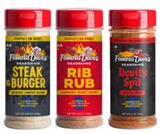 Famous Dave's Seasoning Variety 3-Pack With Fiery Devil's Spit, Steak & Burger, Rib Rub For Beef or Pork, Fire Up The Grill…