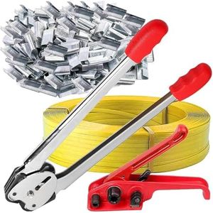 Packaging Strapping Banding Tensioning Tool - Sealer Tool Heavy Duty PP Plastic Strapping Kit