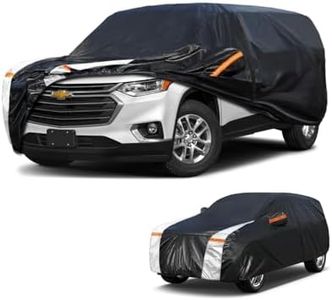 Large SUV Car Cover for Chevrolet Trailblazer 2001-2025 100% Waterproof All Weather, Heavy Duty Outdoor Full Exterior Covers Rain Sun Wind UV Protection.
