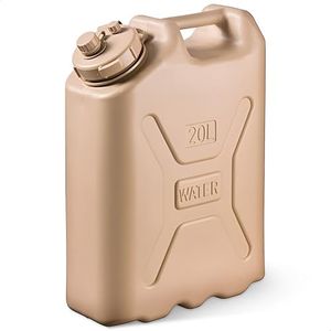Scepter 5 Gallon True Military BPA Free Water Container, Food Grade Water Jug for Camping and Emergency Storage, Plastic Sand