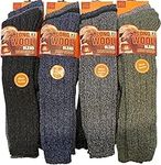 ARG 3 Pairs Mens Soft Thermal Premium Quality Long Wool Blend Boot Socks Mix Colours Size UK 6-11 EU 39-46