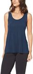 Tommy John Women's Second Skin Pajama Tank, Comfortable Breathable Sleep Tank Top for Women Casual Summer Sleepwear for Women Loungewear Tops (Dress Blues, Medium)