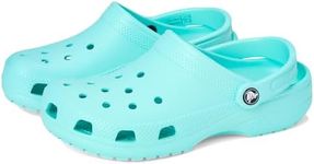 Crocs Classic Clogs (Little Big Kid), Aquamarine, 4 US Unisex