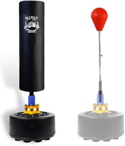 ZERRO Boxsack Freistehender Standboxsack Solide Punchingball Set Höhenverstellbarer Boxing Trainer Heavy Duty,Durchmesser 25 cm