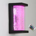 Wrasse Porch Lights Outdoor RGBW 60W Wall Light Fixtures RGB Color Changing Modern Exterior Sconces Wall Lighting for House Outside