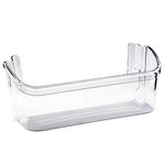 AMI PARTS 240363702 14.3in(L)×4.2in(W)×5.5in(H) Clear Refrigerator Door Bin Side Shelf for Frigidaire, Kenmore Refrigerator - Replaces 240363704, 240363705, 240363708, AP2116106, PS430207