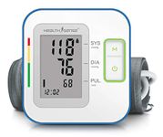 HealthSense BP Machine Digital For Home Monitor, Blood Pressure Checking Machine with Talking Function, Micro-USD Compatible, 22-42 cm Cuff & 2 User 90 Memory, Heart-Mate BP 100 (White)