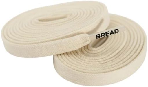 Bread Elastic Shoelaces – Tie Once, Slip On Convenience – Premium Stretch Laces That Look Like Real Shoelaces for Sneakers, Boots, Running Shoes, and Everyday Wear, Luxe Crème, 63"