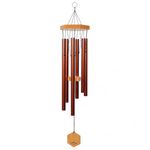 UpBlend Outdoors Wind Chimes for Outside - 29" Copper-Red Wind Chime Outdoor, Zen Garden Chimes for Outdoors, Tin Windchime, Decor Windchimes for Mom, Grandma, Gifts for Her