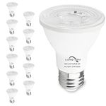 LumStory 12-Pack PAR20 LED Light Bulbs, 3000K Warm White, Dimmable Flood Light Indoor Outdoor, 7W 60W Halogen Replacement 600LM, E26 40 Degree Narrow Spot Light for Recessed Ceiling Lighting