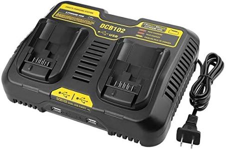 Powilling DCB102BP Replacement Charger for DeWalt DCB102BP 20-Volt MAX Jobsite Charging Station