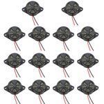 RLECS 14PCS 47MM/1.85Inch Alarm Sound Continuous Buzzer Black Piezo Buzzer Suitable for Gas Alarm and House Security Alarm and Timer