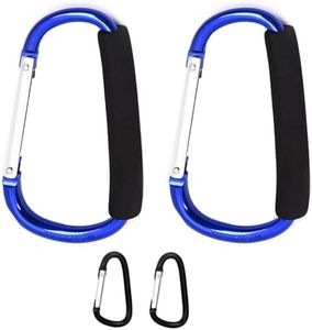 Stroller Hooks for Hanging Bags and Shopping Hanging Purses, Large Stroller Accessories Multifunctional Stroller Hook Organizer for Travel Car Seats,