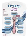 Hydro Rose Gold Metal Handle Women's Razor and 9 Refills