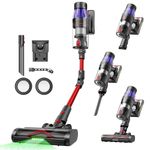 Ultenic U16 Flex Cordless Vacuum Cleaner with 50000Pa, Bendable EasyReach Wand, 60 Min Runtime, Hang-and-Charge Stick Vacuum Cleaner, Tangle-Free Brush, LED Light, For All Hard Floors Carpet Pet Hair
