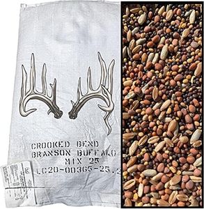 Crooked Bend Branson’s Buffalo Blend, 50LB Bulk, Whitetail Food Plot Seed for Deer, Turkey, Pheasant, Dove, Elk & Duck, Plant Seeds Grow Forage to Feed & Attract Wildlife to Hunting Plots, No Till